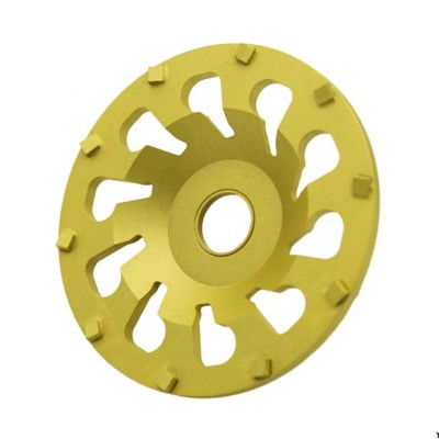 7 Inch PCD Cup Grinding Wheels for Remove Epoxy Glue Mastic Paint and Concrete Floor Surface Coating