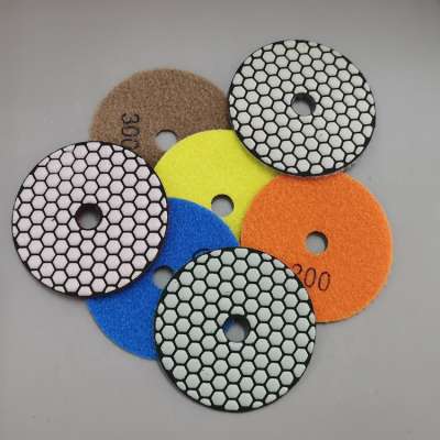 Flexible Wet Diamond Marble Granite Concrete Polishing Pad with Backing