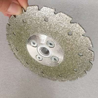 Doubled Sided Electroplated Diamond Cutting and Grinding Blade with 5/8"- 11" Arbor