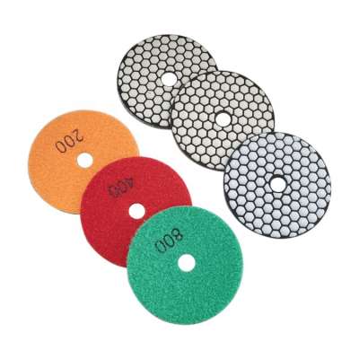 Dry Wet Use Angle Grinder Polishing Pads for Concrete Marble Quartz Stone Granite